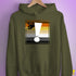Bear Pride Flag Exclamation Point Hoodie - Army